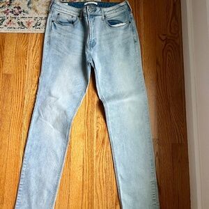 Pacsun Jeans Mens 32x32 Slim Straight Light Wash Blue Mid Rise Stretch Denim